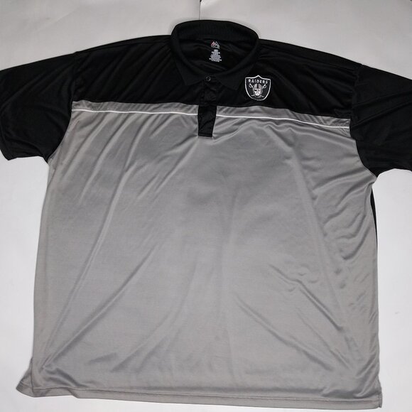 Majestic Other - Raiders NFL Majestic Men's Polo Size 6XL 100%Polyester